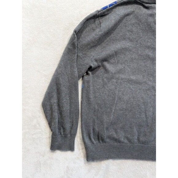 Club Room Sweater Mens L Colorful Argyle V Neck Preppy Grandpa Large - Picture 12 of 14